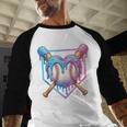 Valentines Baseball Heart Dripping Ice Cream Gen Z Alpha Baseball Raglan Shirt Valentines Baseball Heart Dripping Ice Cream Gen Z Alpha Baseball Raglan Shirt