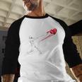 Valentines Day Baseball Batter Silhouette Heart Baseball Raglan Shirt Valentines Day Baseball Batter Silhouette Heart Baseball Raglan Shirt