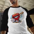 Valentines Day Baseball Dabbing Red Heart Love Boys Baseball Raglan Shirt Valentines Day Baseball Dabbing Red Heart Love Boys Baseball Raglan Shirt