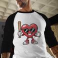 Valentines Day Heart Playing Baseball Boys Men Kids Girls Baseball Raglan Shirt Valentines Day Heart Playing Baseball Boys Men Kids Girls Baseball Raglan Shirt