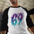 Vintage Baseball 69 Number Baseball Raglan Shirt Vintage Baseball 69 Number Baseball Raglan Shirt