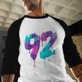 Vintage Baseball 92 Number Baseball Raglan Shirt Vintage Baseball 92 Number Baseball Raglan Shirt