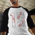 Vintage Distressed Baseball Number 15 Jersey Player Uniform Baseball Raglan Shirt