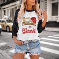 100 Days Of School Baseball Player Sports Game Teacher Kid Baseball Raglan Shirt