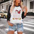 100 Days Of School Cute Bow Baseball Boy Girl Teacher Baseball Raglan Shirt