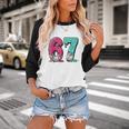 67 Ice Cream Drip Baseball Gen Alpha Slang Six Seven Meme Baseball Raglan Shirt