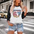 67 Ice Cream Drip Meme Baseball Baseball Raglan Shirt