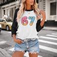 67 Shirt Baseball Life Style 101 Apparel Youth Drip Meme 6 7 Baseball Raglan Shirt