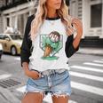 Baseball Boys Ice Cream Drip Baseball Boys Youth Mint Choco Baseball Raglan Shirt