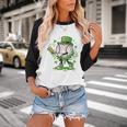 Baseball Drip For Boys Ice Cream Drip Youth St Patricks Day Baseball Raglan Shirt