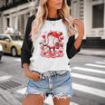 Baseball Drip Ice Cream Boys Kids Youth Valentines Baseball Raglan Shirt
