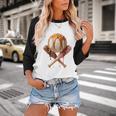 Baseball Ice Cream Drip Style Melting Ice Cream Youth Teen Baseball Raglan Shirt Baseball Ice Cream Drip Style Melting Ice Cream Youth Teen Baseball Raglan Shirt