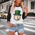 Baseball Leprechaun Hat Saint Patrick Retro Baseball Raglan Shirt Baseball Leprechaun Hat Saint Patrick Retro Baseball Raglan Shirt