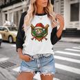 Baseball Xmas Christmas Baseball Ice Cream Drip Boys Baseball Raglan Shirt