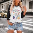 Birthday Boy 8th Birthday Baseball Baseball Raglan Shirt