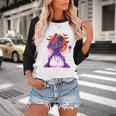 Drip Skeleton Batting Baseball Halloween Baseball Raglan Shirt