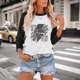 Game Day Baseball Retro Checkered Baseball Baseball Raglan Shirt
