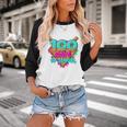 Happy 100 Days Of School Costume Baseball Drip Ice Cream Baseball Raglan Shirt Happy 100 Days Of School Costume Baseball Drip Ice Cream Baseball Raglan Shirt