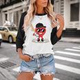 Heart Playing Baseball Valentine Baseball Baseball Raglan Shirt