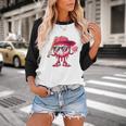 Ice Cream Drip Baseball Valentine's Day Spots Baseball Drip Baseball Raglan Shirt