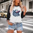 Jarrell Storm Chasers Baseball Big Logo Baseball Raglan Shirt Jarrell Storm Chasers Baseball Big Logo Baseball Raglan Shirt