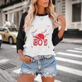 Little Slugger Boy Coming Soon Baby Announcement Baseball Baseball Raglan Shirt