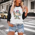 Melted Ice-Cream Baseball Mascot Pastel Pop Baseball Raglan Shirt Melted Ice-Cream Baseball Mascot Pastel Pop Baseball Raglan Shirt