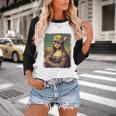 Mona Lisa Baseball Trending Aesthetic Streetwear Baseball Raglan Shirt