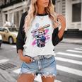 Skeleton Baseball Drip Boy Youth Dripping Baseball Halloween Baseball Raglan Shirt