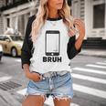 Texted First Bruh Seen Message Valentine's Day Humor Raglan Baseball Tee Baseball Raglan Shirt Texted First Bruh Seen Message Valentine's Day Humor Raglan Baseball Tee Baseball Raglan Shirt