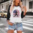 Women's Batter Patriotic American Flag Baseball Silks Baseball Raglan Shirt Women's Batter Patriotic American Flag Baseball Silks Baseball Raglan Shirt