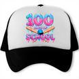 100 Days Of School Baseball Dripping Ice Cream 100th Day Trucker Cap 100 Days Of School Baseball Dripping Ice Cream 100th Day Trucker Cap
