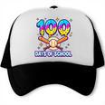 100 Days Of School Baseball Ice Cream Drip Kids Boys Teacher Trucker Cap
