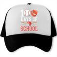 100 Days Of School Baseball Player Teacher Student Trucker Cap 100 Days Of School Baseball Player Teacher Student Trucker Cap
