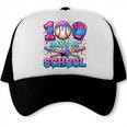 100 Days Of School Baseball Sports Drip Graphic Trucker Cap