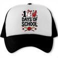 100 Days Of School Coquette Bow Baseball 100th Day Girl Kid Trucker Cap 100 Days Of School Coquette Bow Baseball 100th Day Girl Kid Trucker Cap