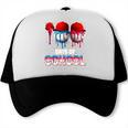 100 Days Of School Dripping Baseball 100th Day Teacher Boy Trucker Cap 100 Days Of School Dripping Baseball 100th Day Teacher Boy Trucker Cap