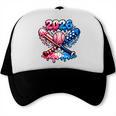 2026 American Flag Baseball Ice Cream Drip Bats Boys Trucker Cap
