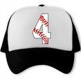 4 Laces 4th Birthday Boy Four Years Baseball Mom T-Shirt Trucker Cap 4 Laces 4th Birthday Boy Four Years Baseball Mom T-Shirt Trucker Cap