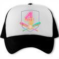 4th Birthday Baseball Bat Ice-Cream Drip 4yrs Old Boys Girls Trucker Cap 4th Birthday Baseball Bat Ice-Cream Drip 4yrs Old Boys Girls Trucker Cap
