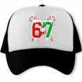 67 Baseball Christmas Candy Cane Snowflake Holiday Sports Trucker Cap 67 Baseball Christmas Candy Cane Snowflake Holiday Sports Trucker Cap