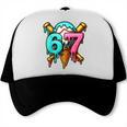 67 Baseball Ice Cream Drip Kids Trucker Cap