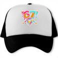 67 Baseball Ice Cream Drip Number Trucker Cap 67 Baseball Ice Cream Drip Number Trucker Cap