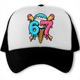 67 Baseball Ice Cream Drip Player Trucker Cap