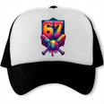 67 Meme Trendy Baseball Number 67 Player Six Seven Trucker Cap 67 Meme Trendy Baseball Number 67 Player Six Seven Trucker Cap