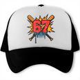 67 Sports Meme – Baseball Bats Number 6 7 Trucker Cap 67 Sports Meme – Baseball Bats Number 6 7 Trucker Cap
