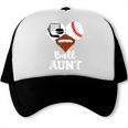 Ball Aunt Heart Football Baseball Hockey Game Day Trucker Cap Ball Aunt Heart Football Baseball Hockey Game Day Trucker Cap