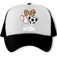 Ball Mom Soccer Baseball Mom Heart Trucker Cap Ball Mom Soccer Baseball Mom Heart Trucker Cap