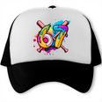 Banana Baseball 67 Ice Cream Drip Meme Trucker Cap Banana Baseball 67 Ice Cream Drip Meme Trucker Cap