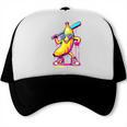 Banana With Baseball Bat Street Baseball Drip Trucker Cap Banana With Baseball Bat Street Baseball Drip Trucker Cap